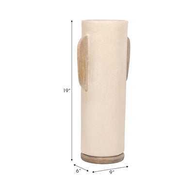 Ecomix, 19 Organic Vase, Ivory