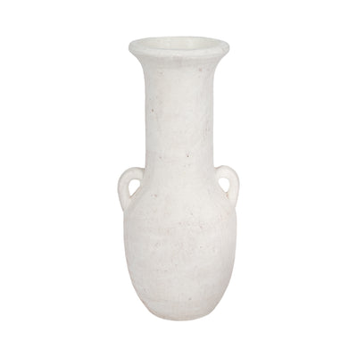 19 Terracotta Nomad Vase Rough Finish, White