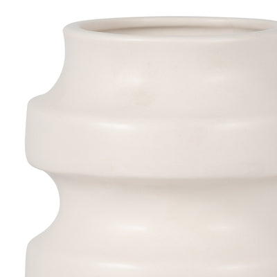 CER, 11 TIERED VASE, WHITE