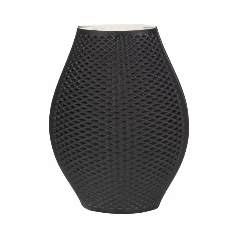 15 FERNANDO 3D PRINTED VASE, BLACK