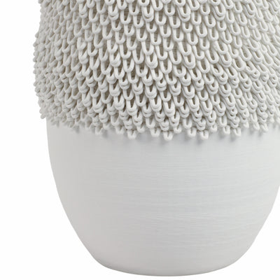 14 Arroyo Medium 3d Printed Porcelain Vase, Ivory