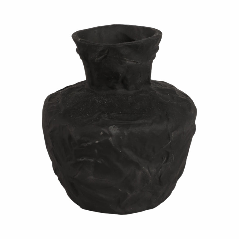 11 Cleo Medium Black Ecomix Vase