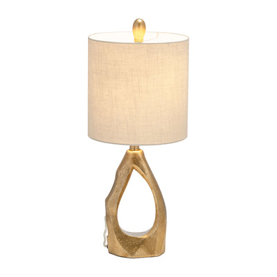 Resin 24 Organic Table Lamp, Gold