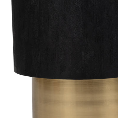 20 Gold Pedestal Accent Table Marble Top, Wht/blk