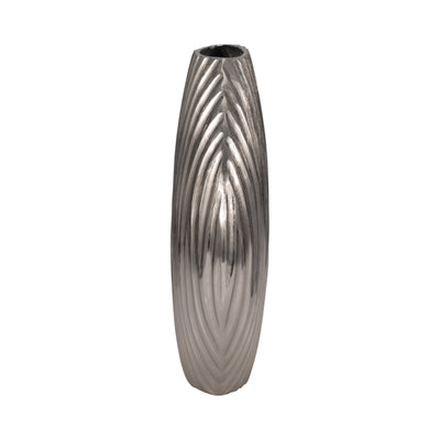 Metal, 13 Forli Medium Silver Vase