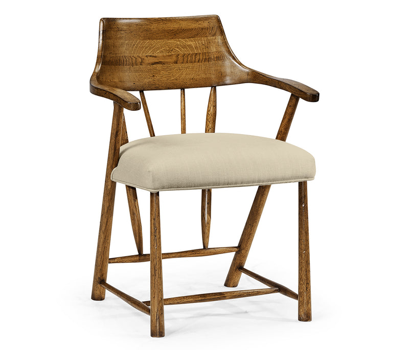 JC Edited - Sussex Collection - Casual Chestnut Captains Chair