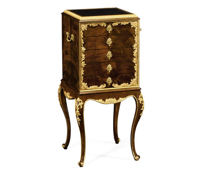 Monte Carlo Collection - Mahogany & Gilded Flatware Collectors Cabinet