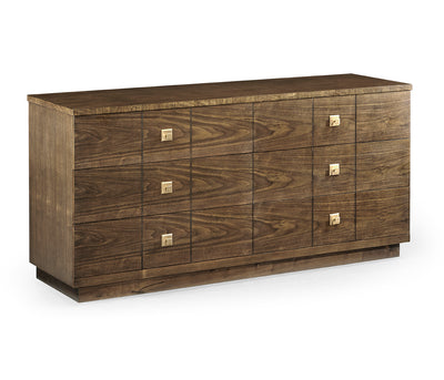 Berkley Collection - Berkley Walnut Dresser with Six Drawers