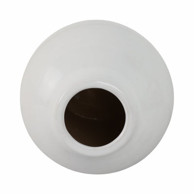 CLAY, 11 2-TONE REACTIVE VASE, IVORY