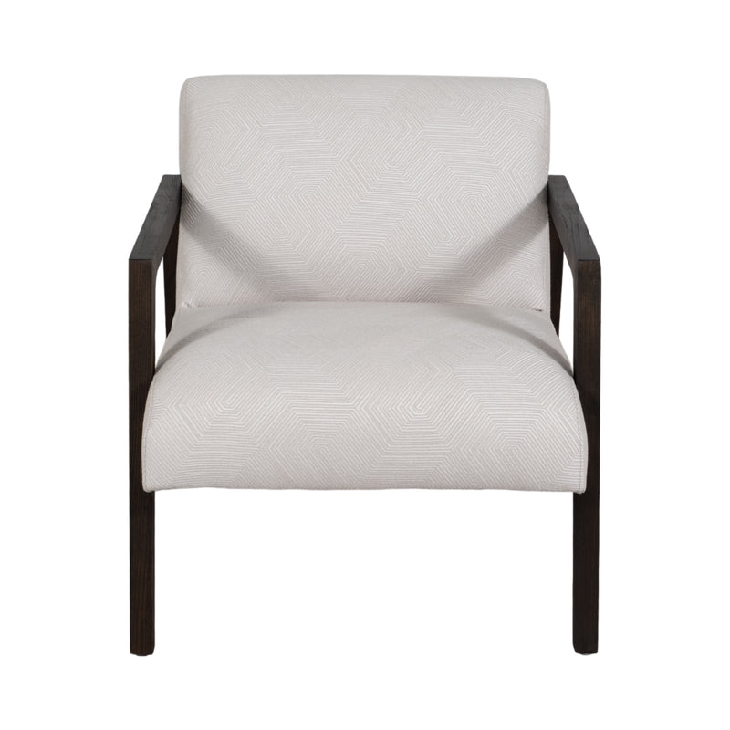 28 Brunner Accent Chair, White/black