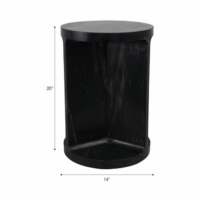 20 Augusto Carved Marble Accent Table