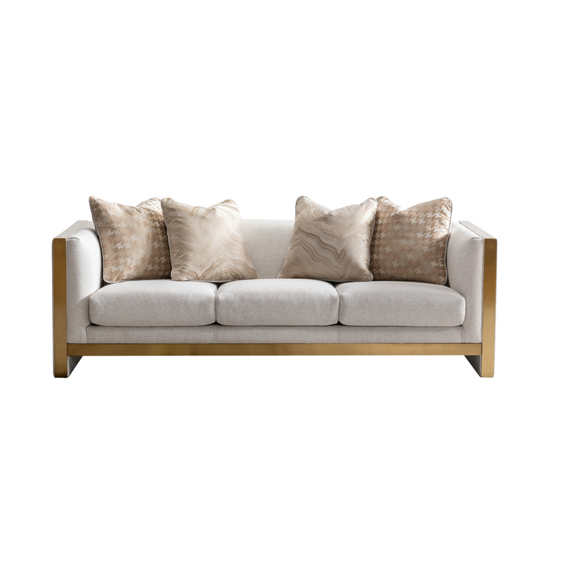 Coastal Comfort Beige Sofa W217