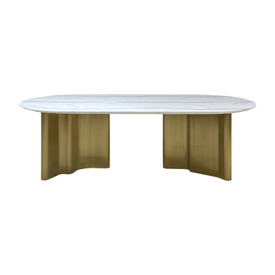 Samuel Oval Marble Dining Table- 8 seater