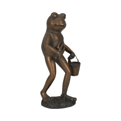 11 Gardening Frog, Bronze