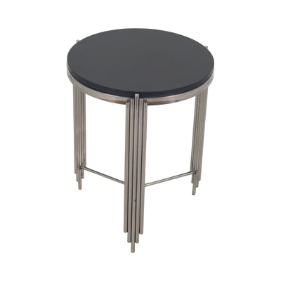 23 Aldine Stainless Steel Accent Table