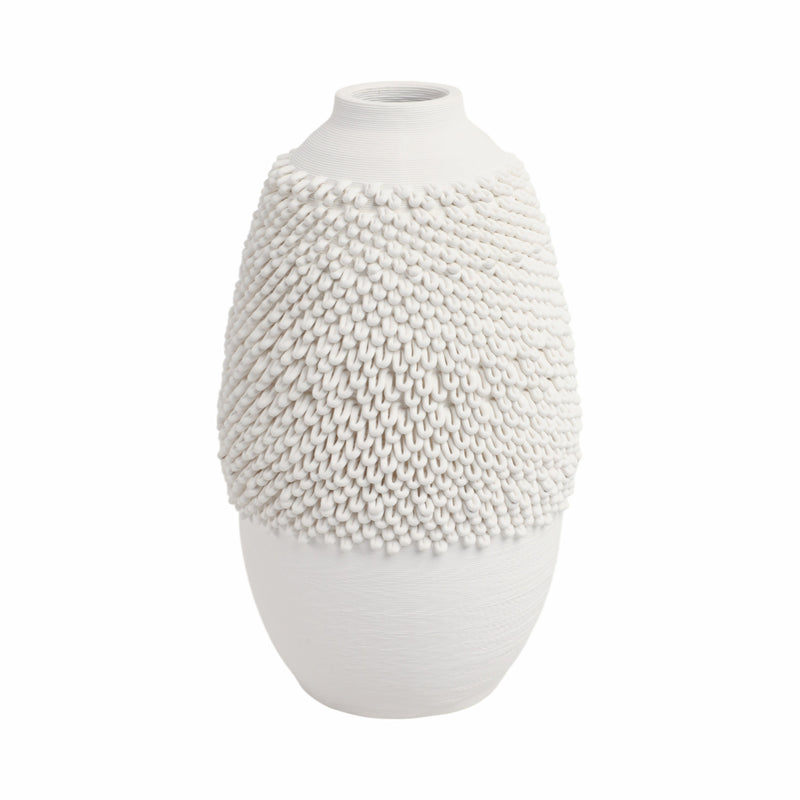 10 Arroyo Small 3d Printed Porcelain Vase, Ivory