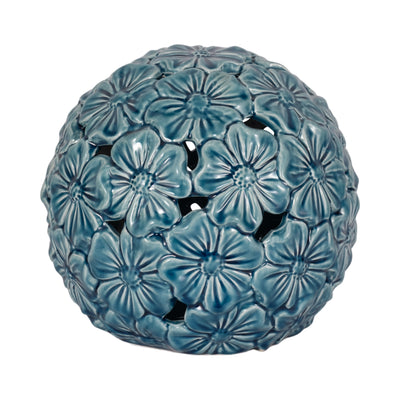 1o Flower Cut-out Garden Orb, Blue