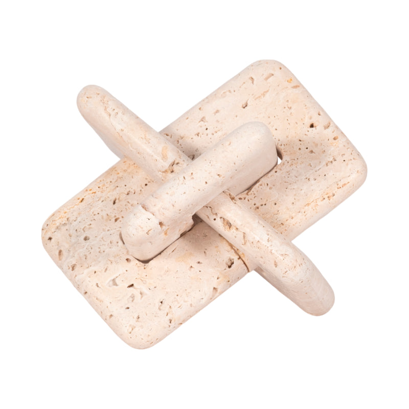 7 Travertine Squared Knot, Tan