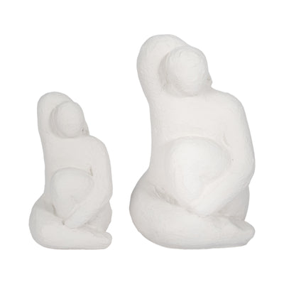 8 Raised Arm Posing Figure, White