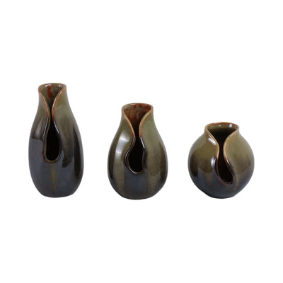 S/3 5/7/8 Oswego Ceramic Vases