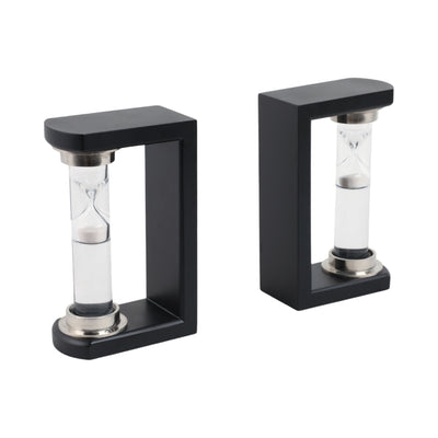 S/2 10 Raven Small Hourglass Bookends