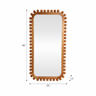 23x45 Knobby Rectangular Mirror, Natural