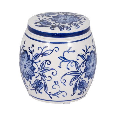 58.5oz Lavender Verbena Chinoiserie Cndle,blu/wht