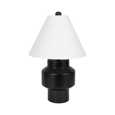 22 Modern Cylinder Table Lamp, Black