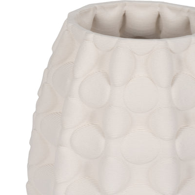 12 ALEXANDER 3D PRINTED VASE, IVORY/BEIGE