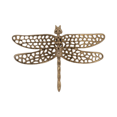 Metal, 10 Dragonfly W/ Cutouts , Gold