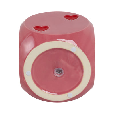 6 Dice Planter, Pink/red