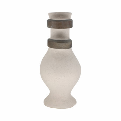 Ecomix, 15 Abstract Vase, Ivory