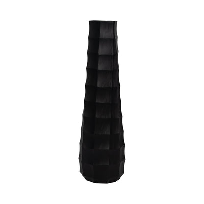 23 Terini Medium  Metal Vase, Black