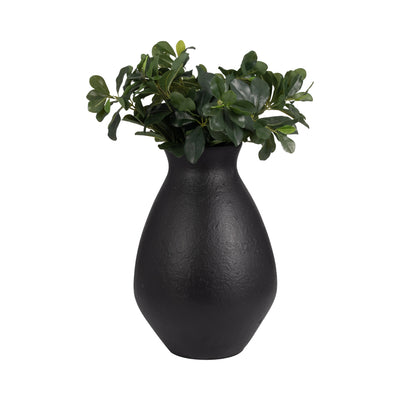 TERRACOTTA, 16 ORGANIC VASE, BLACK