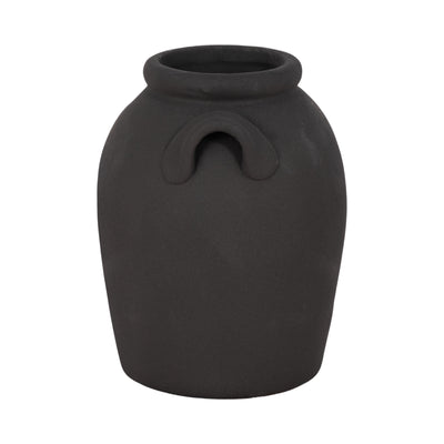 6 Rough Finish Jug With Handles, Black