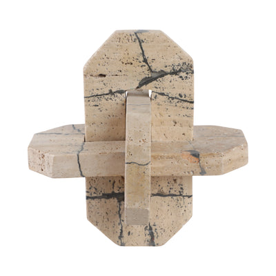 9 Gorda Large Crackle Travertine Knot