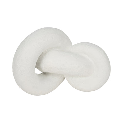 9 Resin Knot Decor Rough Finish, White