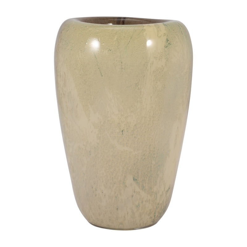 GLASS, 13 2-TONE VASE, NUDE