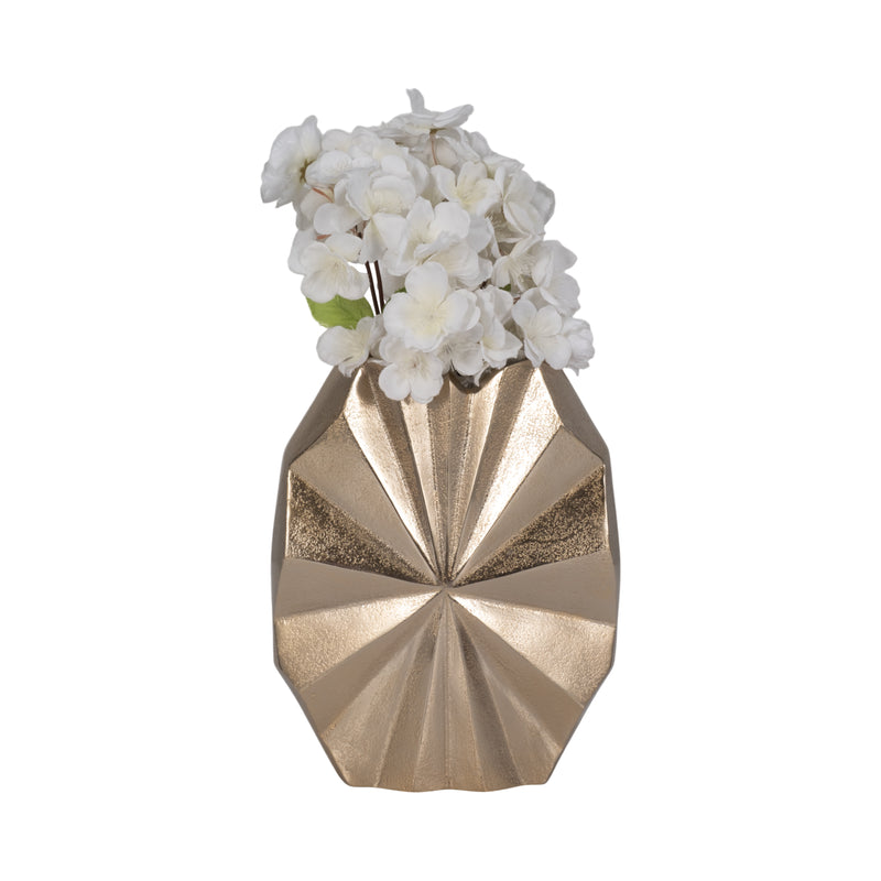 10 Udine Small Metal Vase, Gold