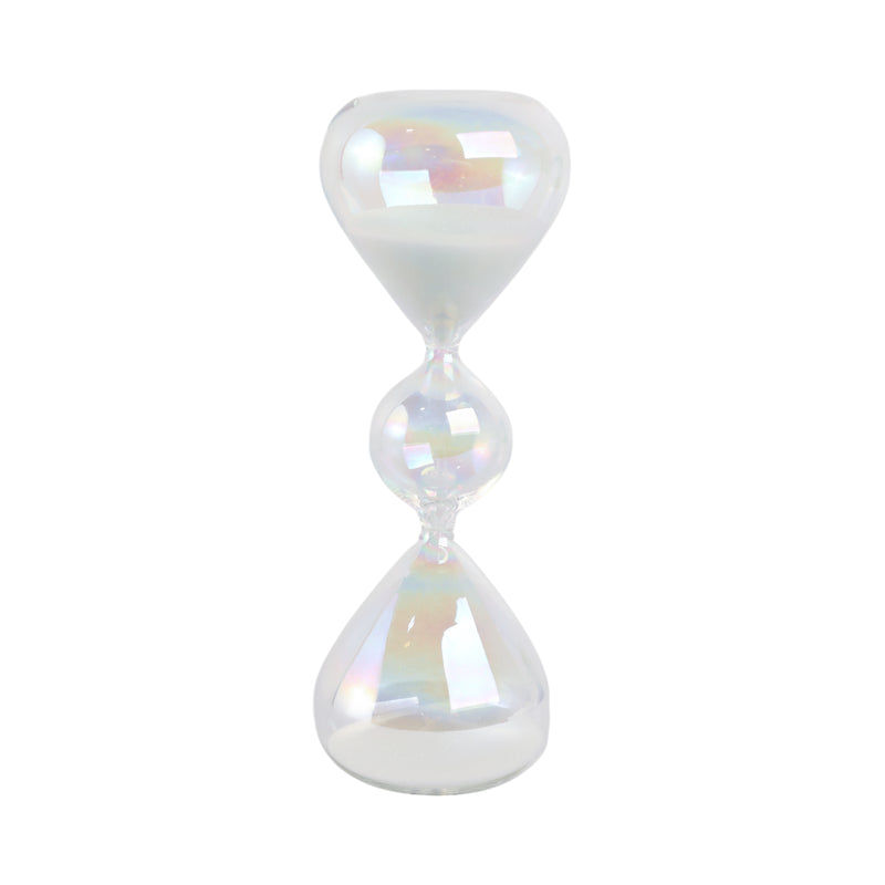 8x3 Glass 10min Bubble Sandtimer, Iridescent