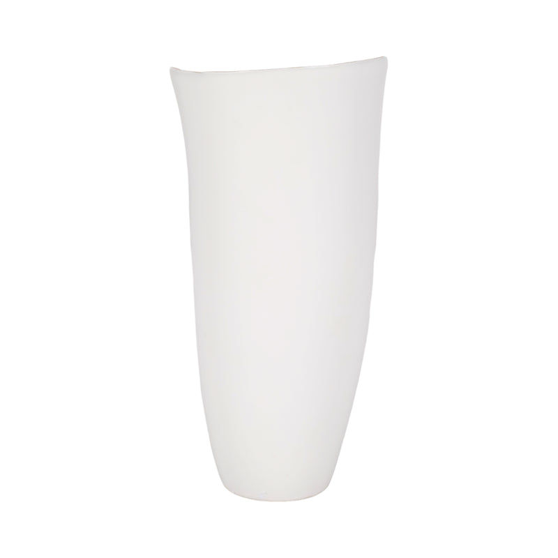 12 HOLLIS SMALL VASE, WHITE