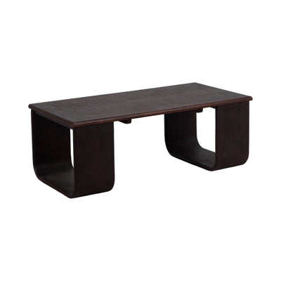 Wood, 47 Textured Coffee Table, Brown Kd