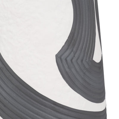 17 Noir Vase, Black/white