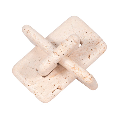 7 Travertine Squared Knot, Tan