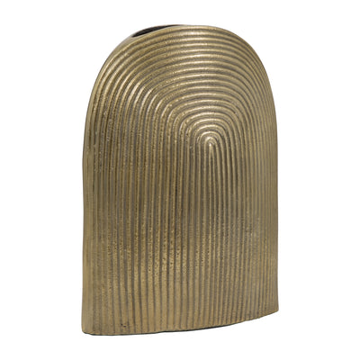 Metal, 14 Arch Vase, Champagne