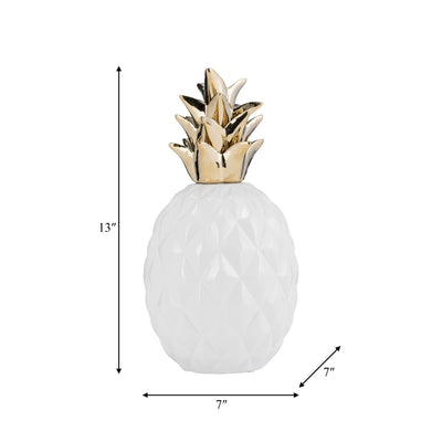 CER, 13 PINEAPPLE DECO, WHITE