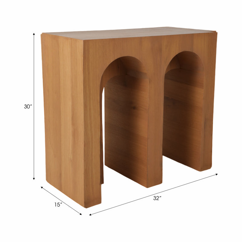 31 Double Arch Accent Table, Natural