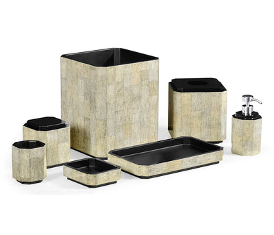 JC Modern - Eclectic Collection - Black Brushed Eggshell Bathroom Accessory Set