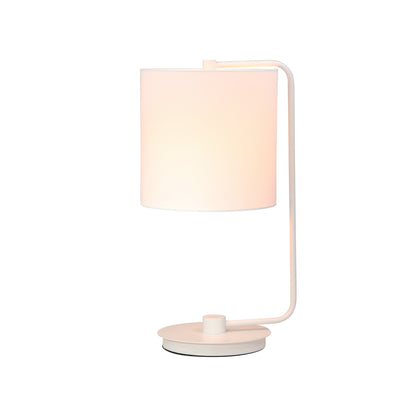 METAL TABLE LAMP 21, WHITE