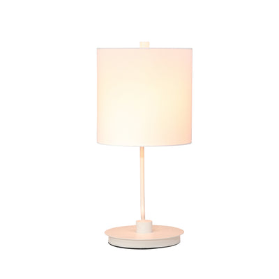 METAL TABLE LAMP 21, WHITE